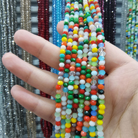 Perles de verre en vrac colorées de 1 mm, 2 mm, 3 mm, 4 mm, 6 mm, 8 mm, 10 mm, de formes variées, pour la fabrication de bijoux (vente en gros)