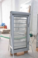 Nouveau design persienne en aluminium cadre en aluminium persiennes en verre