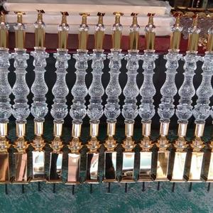 Barandillas de escalera de acrílico esmerilado de lujo modernas con balaustres de plexiglás para pasamanos decorativos de interior - Product Image 1