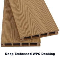 Outdoor Tiefgeprägte WPC-Terrassendielen Holz-Kunststoff-Bodenbelag Holz-Kunststoff-Verbund-Terrassenplatten
