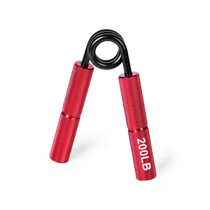 Extenseur de main en alliage d'aluminium réglable Pince à doigts 50LBS-300LBS Motif antidérapant Portable Muscle de bras d'avant-bras robuste - Product Image 2