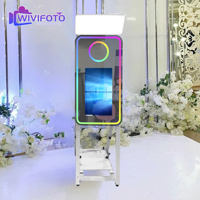 Miroir photo pliable avec impression instantanée pour location événementielle