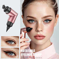 Stylo Eyeliner à Double Embout Rotatif, Séchage Rapide, Imperméable et Résistant à la Transpiration