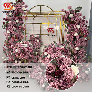 Arreglo floral personalizado LEDA en rosa polvo para boda, arco floral artificial para decoración de eventos de boda - Product Image 2