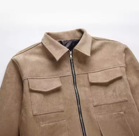 Blouson de travail unisexe en suède matelassé, dernière conception OEM, haute qualité, prix abordable, sur mesure, avec grandes poches zippées