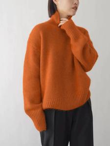 Maglione Invernale Casual da Donna - Pullover Lungo Design Ampio Stile Trendy con Contrasto di Colori Maglione Comodo da Donna - Casual - Product Image 5