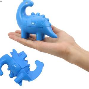 Puzzle Cube Shape Restoration Game Finger Fidget Toy Educativo <span class=keywords><strong>Cubo</strong></span> de rompecabezas de dinosaurio en forma especial - Product Image 1
