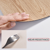 Autocollant de sol en PVC auto-adhésif à effet bois, imperméable et écologique, pour chambre, salon, toilettes, cuisine, décoration intérieure