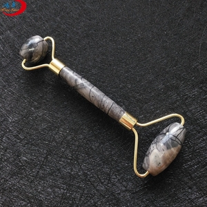 Rodillo masajeador con piedra de guasha, piedra de <span class=keywords><strong>jade</strong></span>, <span class=keywords><strong>nefrita</strong></span>, productos de masaje - Product Image 2