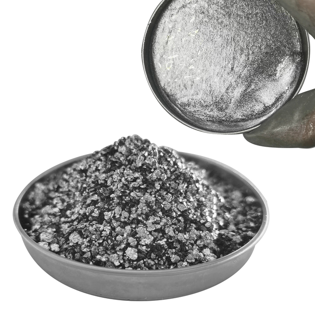Factory Supply Aluminium Paste Solvent Based Coated Aluminum Paste Sparkle Silver Paste for Electronics