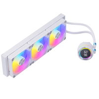 Refroidisseur liquide pour processeur SNOWMAN KM360-ARGB-WH 360 mm, refroidisseur d'eau silencieux, compatible avec les sockets Intel LGA 1700, AMD AM5 et AM4