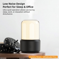 Lámpara Nocturna Única y Elegante con Luz Cálida, Difusor de Aroma USB de 120 ml, Humidificador de Aromaterapia