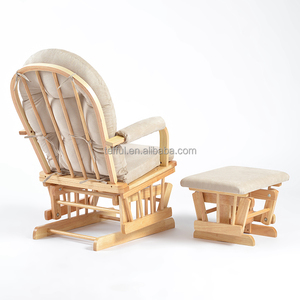 Fauteuil à bascule moderne en bois avec fonctions inclinables et réglables portables pour salon - Product Image 5