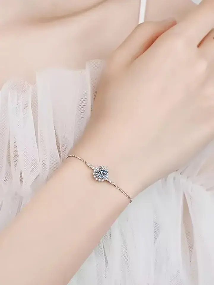 moissanite stacking bangle