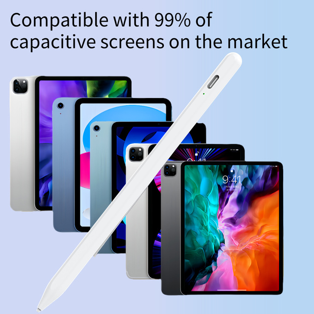 Active Capacitive Stylus Pen Type-C 10H, Digital Pencil iPad Android Long Standby, Aluminum POM Tip OEM Factory Wholesale