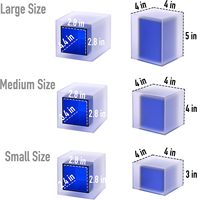 Cubes d'affichage en acrylique personnalisés 3 pièces Blocs rectangulaires en acrylique moderne Rehausseurs de présentoir pour objets de collection Bijoux Parfum Décor
