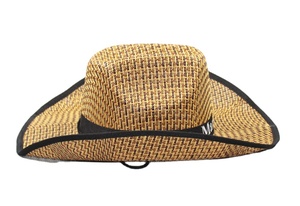 Chapeau de soleil d'été en paille naturelle, grand chapeau de cowboy mexicain de style western - Product Image 6