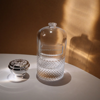 Botol Parfum Kaca Mewah Qicheng 3.4 oz Silinder High-End 50ml Volume 100ml Tutup Sablon Sutra Perlengkapan Kaca