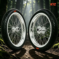 Jeu de roues Surron Supermoto 17 pouces en alliage CNC argenté, avant et arrière, pour moto électrique tout-terrain Light Bee X LBX Talaria MX4, vente en gros