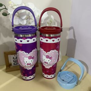 Gobelet isotherme Sanrio <span class=keywords><strong>Hello</strong></span> Kitty à double paroi, grande capacité, avec paille, anti-fuite, pour boissons chaudes et froides, anti-chute, cadeau pour filles - Product Image 4