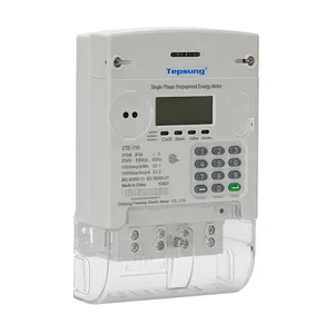 Enkele Fase Twee Draads Slimme Digitale Toetsenbord Infrarood Rf Prepaid Elektriciteit Token Meter Energiemeter