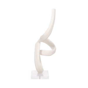 Scultura curva in resina di grandi dimensioni per l'arredamento di casa, ufficio, ingresso, tavolino da caffè, camera da letto. - Product Image 3