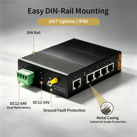 Nouvel Arrivage 2026 SH LINK SH-G005-P Commutateur Réseau Ethernet Industriel 5 Ports 100M 1Gbps IP40 Sans Ventilateur -40°C~85°C pour le Secteur des Trajets Routiers