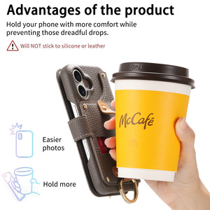 เคสโทรศัพท์มือถือหนัง PU พรีเมี่ยมสำหรับ iPhone 17 Air 16 E 15 14 13 PRO MAX 12 11 XR XS ฝาพับอุปกรณ์เสริม - Product Image 3