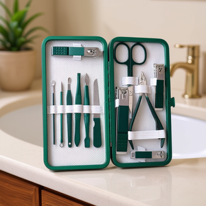 Kit de cuidado de uñas de acero inoxidable de 12 piezas, herramientas duraderas para manicura y pedicura, cortaúñas, caja de regalo para hombres y mujeres - Product Image 2