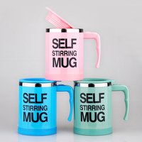 Tasse à café automatique de 400ml, pour utilisation facile, mélange de thé, en acier inoxydable, avec couvercle, nouveauté