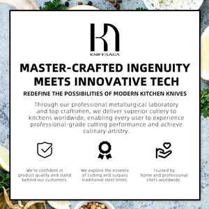 Dao thiết lập, astercook 15 pcs sang trọng nhà bếp dao thiết lập với khối, carbon cao Đức thép không gỉ Dao khối thiết lập - Product Image 5