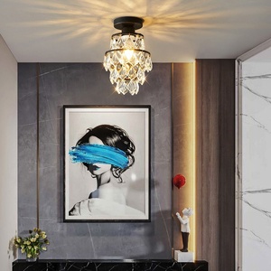 Europese Luxe Moderne Kristallen Plafond Kleine Amerikaanse Gouden Stijl Voor Slaapkamer Ijzeren Gangpad Gang Post-Moderne 80-100 Led - Product Image 3