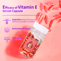 Sérum facial éclaircissant en capsules à marque privée, vitamine E, fullerène, huile anti-âge pour le visage, sérum pour le visage