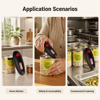 Ouvre-boîte automatique en gros, lot de 48 pièces, carton OEM, ouvre-bocal électrique à une touche, alimenté par piles, gadget de cuisine, conteneur 20GP, CE ROHS