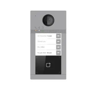 4 botões metal vila porta estação DS-KV8413 exterior ip vídeo campainha