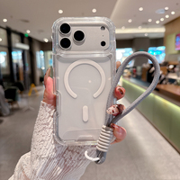 Coques de téléphone transparentes pour iPhone, épaisses et résistantes aux chocs