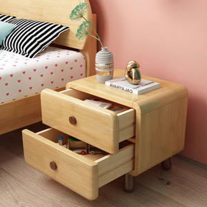 <strong>Mini</strong> Solid Wood Night Table Equipped with <strong>Drawers</strong> - Product Image 2