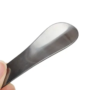 Factory Wholesale Small Sizes Metal Shoehorn Shoe Helper Short Stainless Steel Shoe Horn