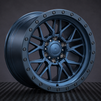 Jantes tout-terrain forgées satinées bleues GW prêtes à être expédiées, 17x9 6x139.7 ET0, pour Chevy Silverado GMC Sierra Lexus GX460, jantes en alliage pour camion