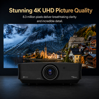 Projecteur laser double Optoma UHZ68 4K UHD 4500 lumens ISO Dolby Vision HDR10+ pour cinéma maison et jeux
