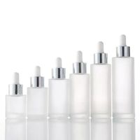 15ml 20ml 30ml 40ml 50ml 60ml 80ml 100ml flacon compte-gouttes en verre d'huile essentielle de gel avec anneau en or et argent