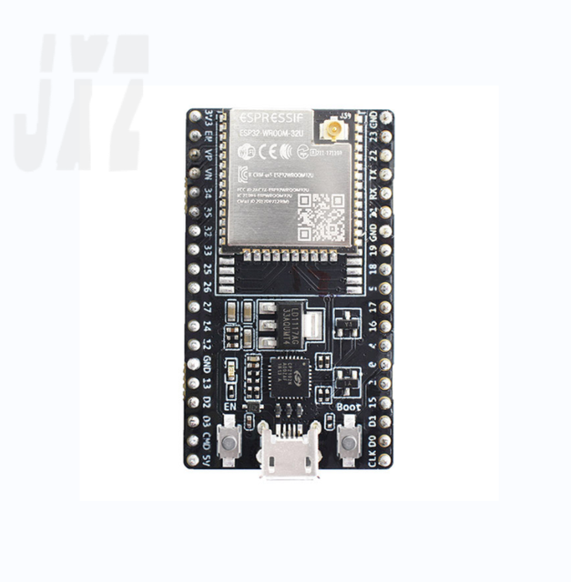 WiFi Module ESP32-DEVKITC-32U ESP-WROOM-32 Transceiver 802.11 B/g/n Smart 4.x Low Energy 2.4GHz Evaluation Board