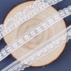 Dentelle brodée blanche à l'ammoniac, motif brocart, pour sous-vêtements et vêtements, accessoires en dentelle élastique simple face - Product Image 3