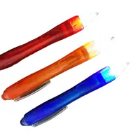Bolígrafo de luz led con logo personalizado, bolígrafos bonitos con luz flash para regalos de papelería, promoción de manualidades de negocios