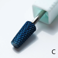 2026 Prix de gros sécurisé, Têtes de polissage de cylindre d'engrenage colorées F, M, C, Embouts de ponceuse à ongles, Accessoire pour machine à ongles pour la manucure et la beauté