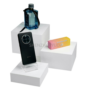 3 miếng <span class=keywords><strong>Cube</strong></span> Riser Quảng trường sản phẩm khuyến mãi tự chọn hiển thị thực phẩm Riser phục vụ đứng cho thực phẩm hiển thị - Product Image 4