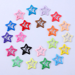 Pince à cheveux étoile à cinq branches 5 cm, pince BB colorée, accessoire quotidien pour femme - Product Image 3