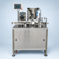 INBON 2026 Máquina Llenadora de Líquidos Automática de Pistón para Botellas de 250ml, para Agua, Leche, Zumo, Miel, Crema, Aceite, Jarabe, Semi-automática