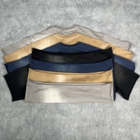 T-shirt surdimensionné en coton jersey simple 300 GSM, coupe droite, épaules tombantes, ourlet brut, finition mate, personnalisable en gros