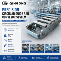 Système de convoyeur à rail circulaire linéaire en acier inoxydable résistant à la pression, tri logistique, manutention automatique des palettes